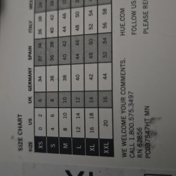 NWT HUE Chocolate Brown Vegan Leather Cropped Flared Leggings Sz XL - Picture 7 of 7